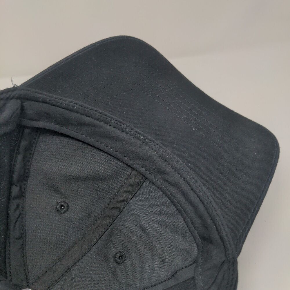 George Strapback Hat Solid Black Osfa Adjustable … - image 7